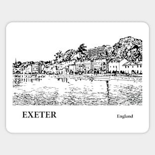 Exeter England Sticker
